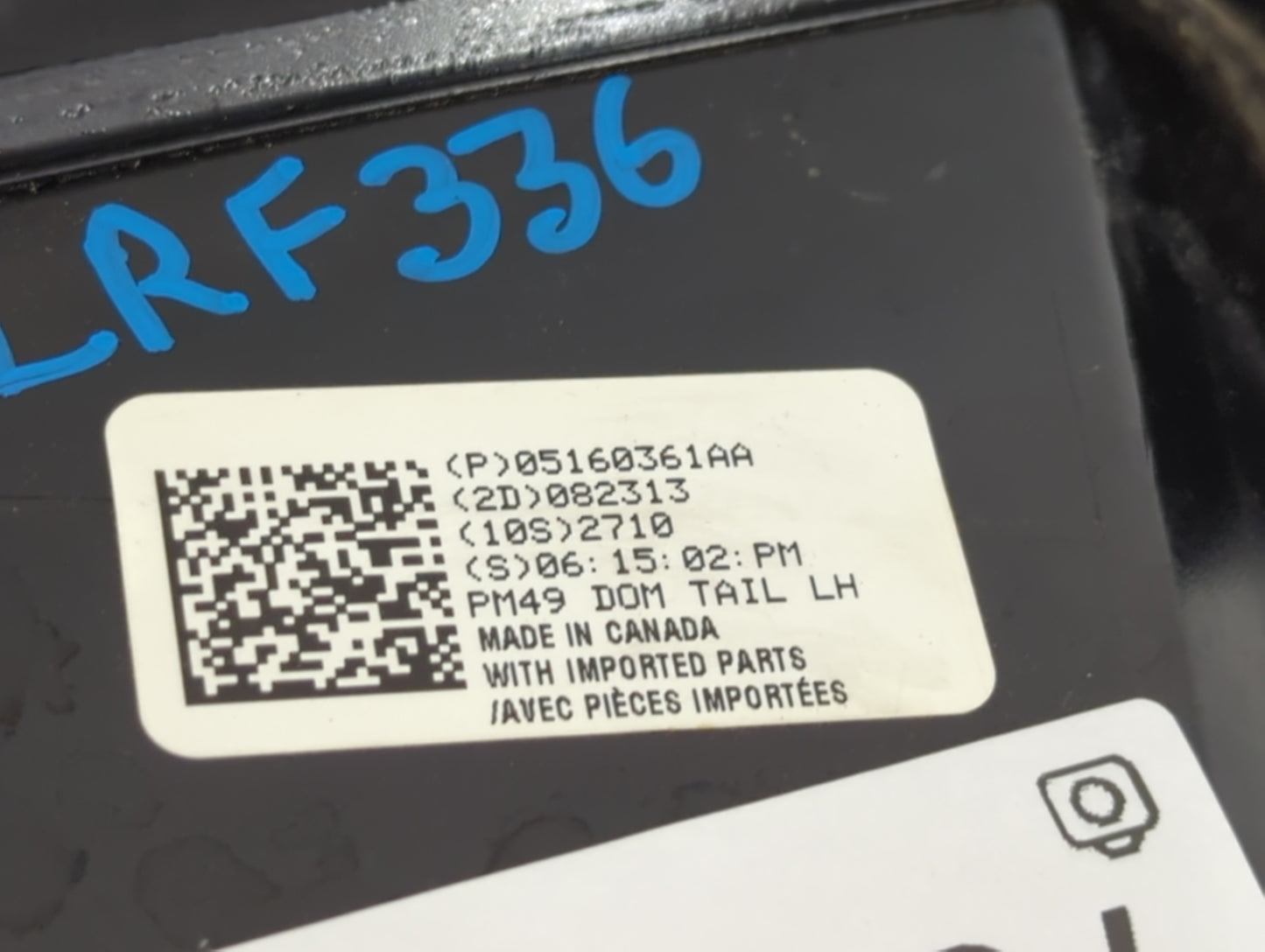 2008-2012 Dodge Caliber Tail Light Assembly Driver Left OEM P/N:05160361AA Fits Fits 2008 2009 2010 2011 2012 OEM Used Auto Parts - Oemusedautoparts1.com