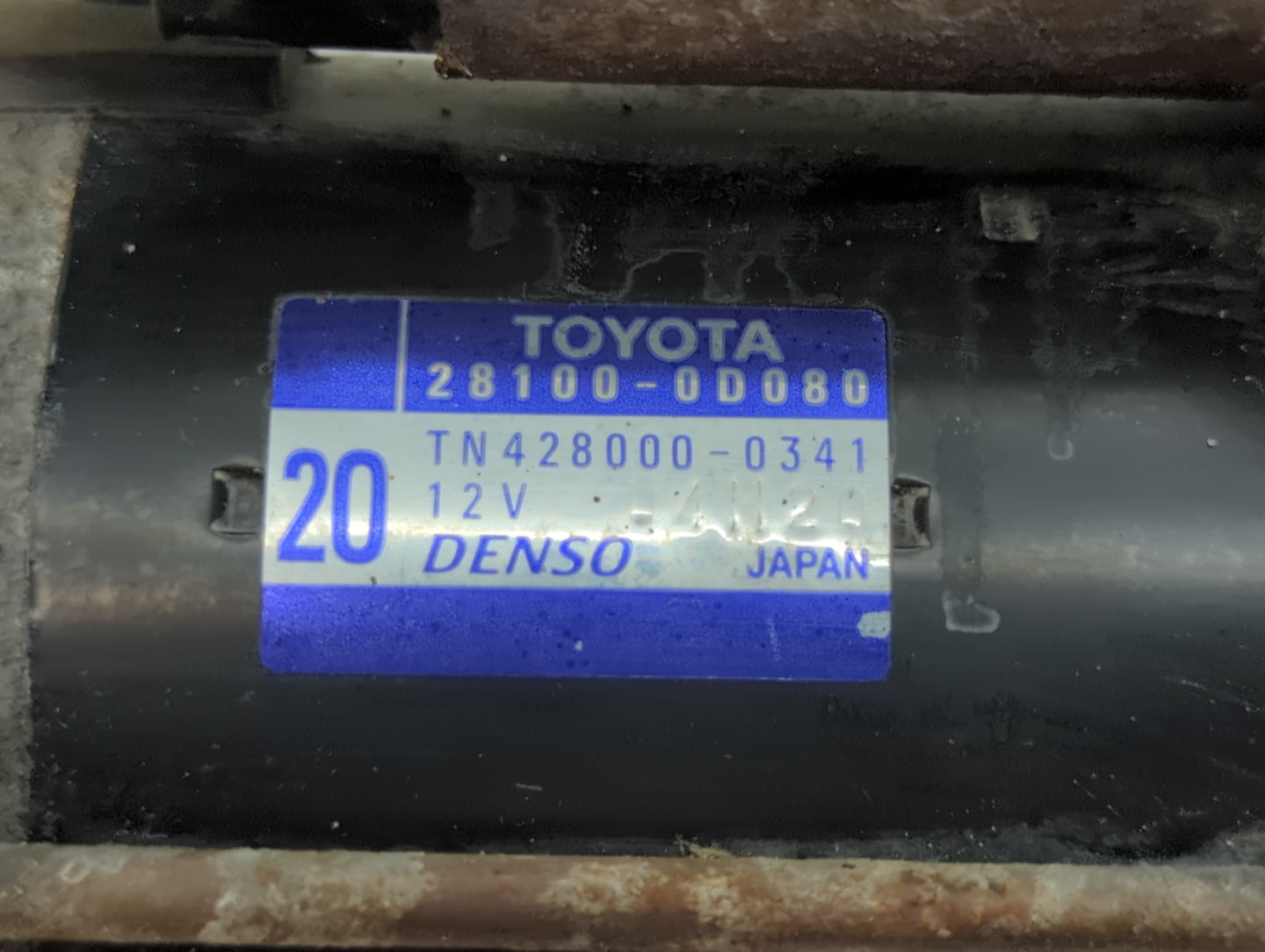 2003-2008 Toyota Corolla Car Starter Motor Solenoid OEM P/N:TN428000-0341 28100-0D080 Fits Fits 2003 2004 2005 2006 2007 2008 OEM Used Auto Parts - Oemusedautoparts1.com