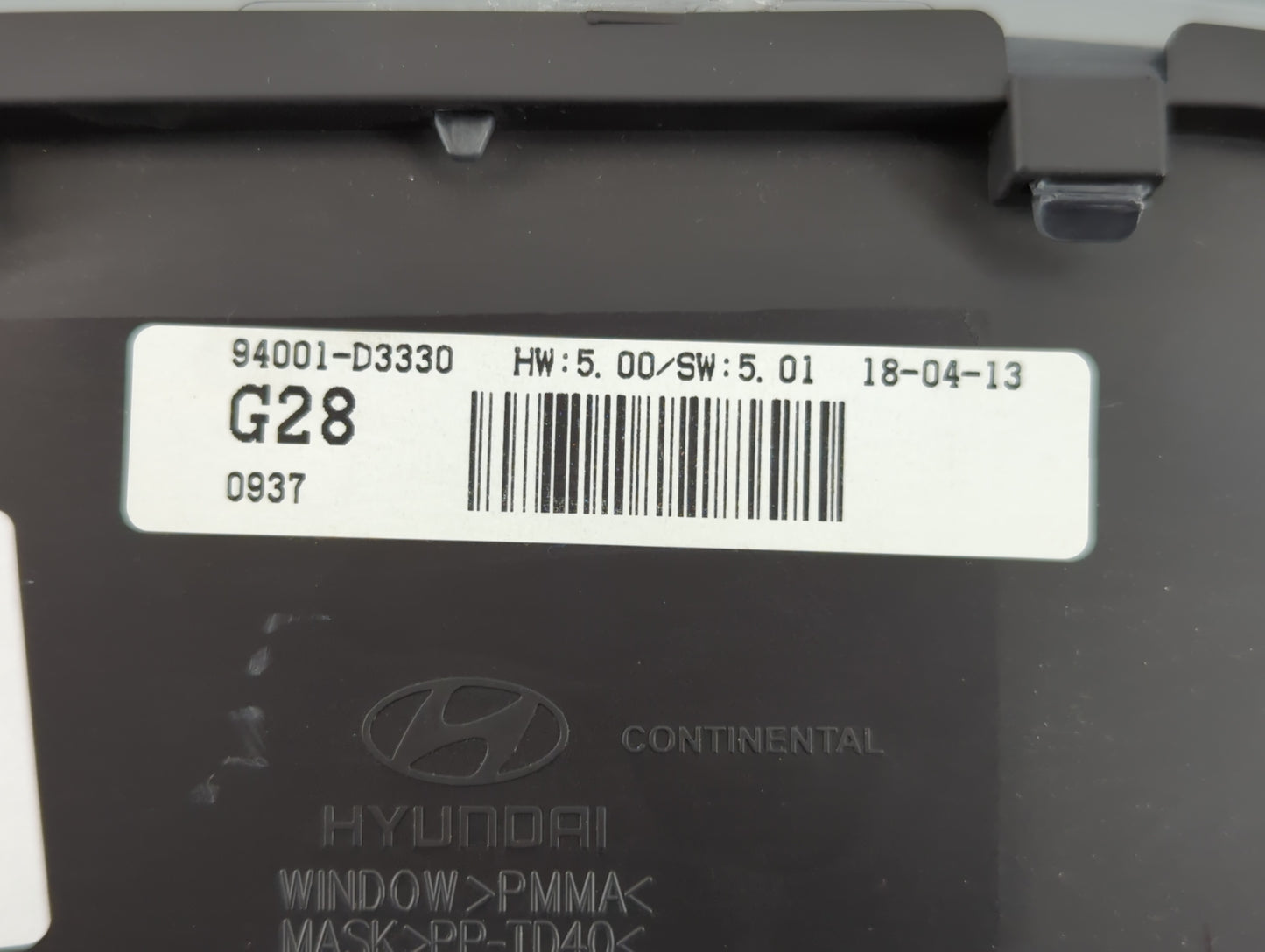 2018 Hyundai Tucson Instrument Cluster Speedometer Gauges P/N:94001-D3330 Fits OEM Used Auto Parts - Oemusedautoparts1.com
