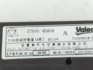 2014-2016 Nissan Rogue Climate Control Module Temperature AC/Heater Replacement P/N:27500 4BA0A Fits Fits 2014 2015 2016 OEM Used Auto Parts