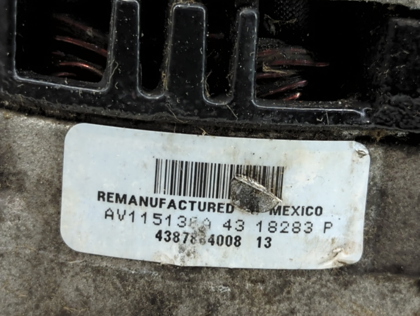 2004-2008 Ford Ranger Alternator Replacement Generator Charging Assembly Engine OEM P/N:AV115130A 43 Fits OEM Used Auto Parts - Oemusedautoparts1.com