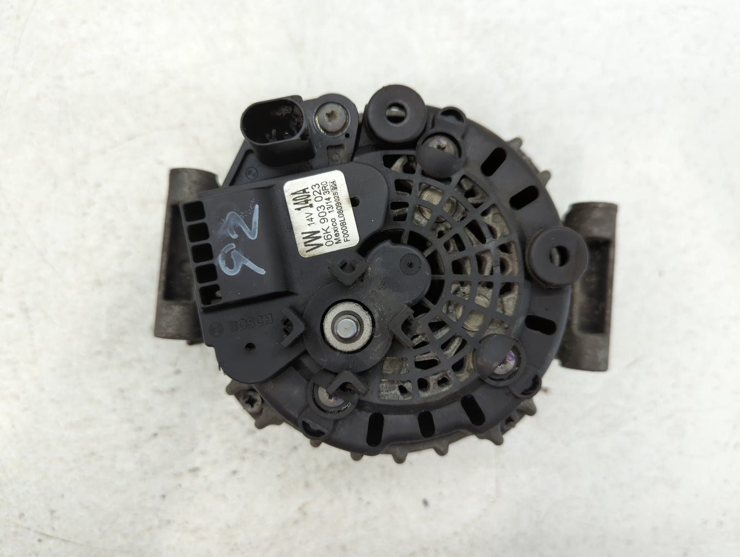 2013-2017 Volkswagen Jetta Alternator Replacement Generator Charging Assembly Engine OEM P/N:06K 903 023 Fits OEM Used Auto Parts - Oemusedautoparts1.com