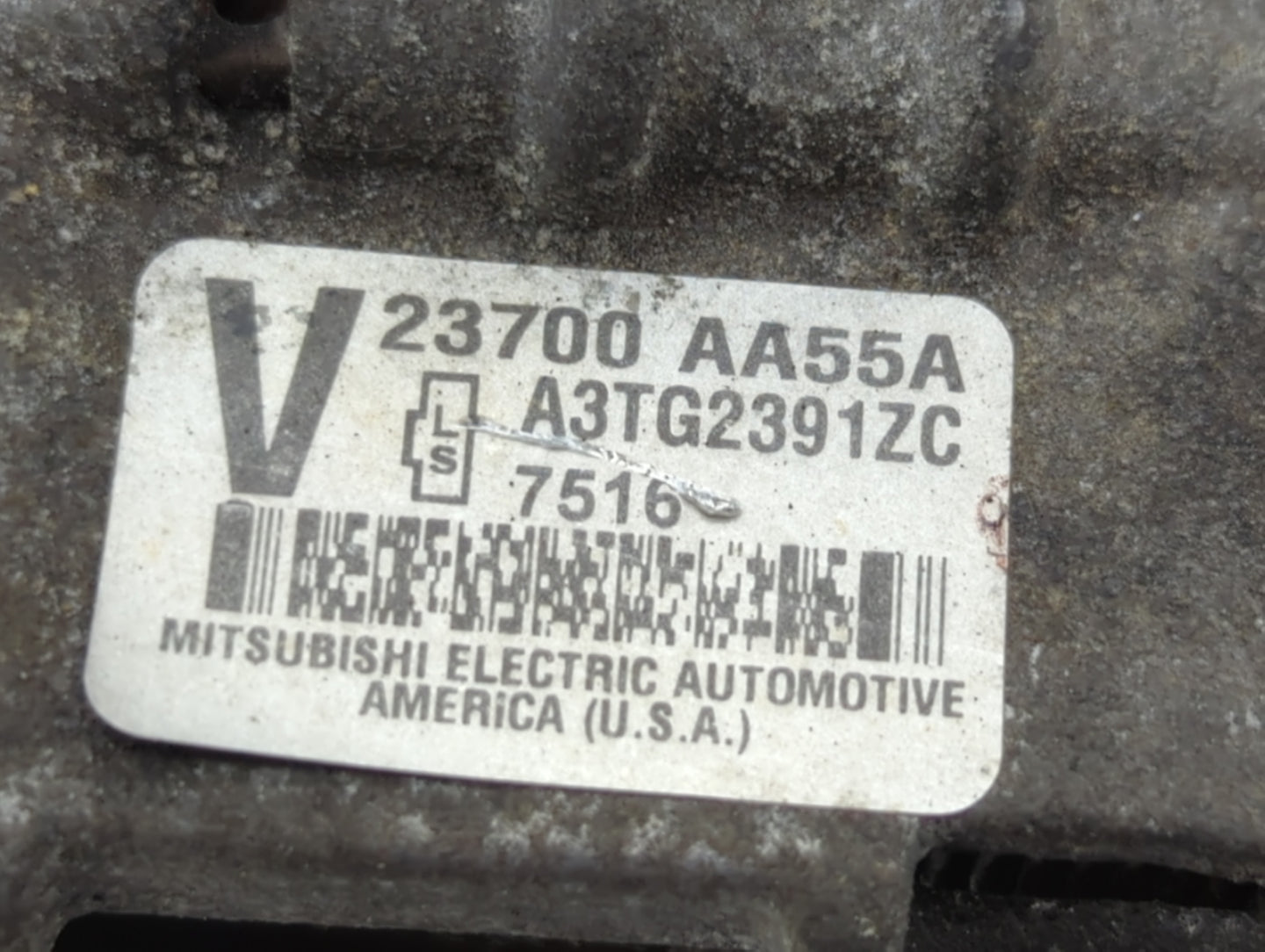 2005-2009 Subaru Legacy Alternator Replacement Generator Charging Assembly Engine OEM P/N:23700 AA55A Fits OEM Used Auto Parts - Oemusedautoparts1.com
