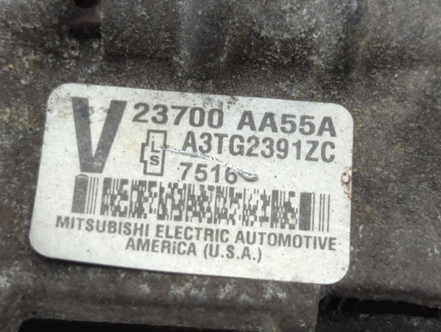 2005-2009 Subaru Legacy Alternator Replacement Generator Charging Assembly Engine OEM P/N:23700 AA55A Fits OEM Used Auto Parts - Oemusedautoparts1.com