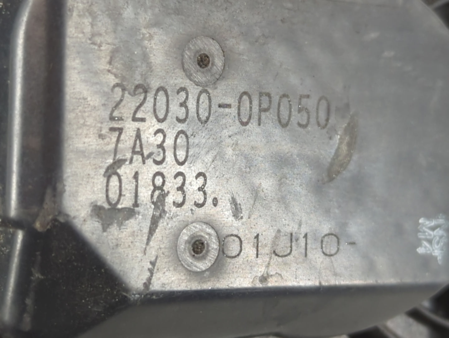 2007-2017 Toyota Camry Throttle Body P/N:22030-0P050 Fits OEM Used Auto Parts - Oemusedautoparts1.com