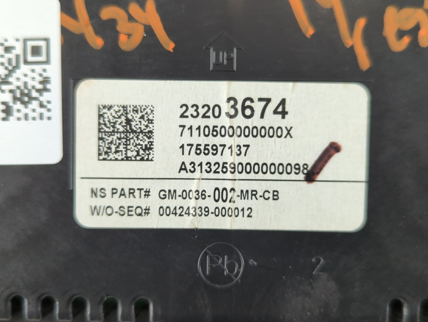 2014 Buick Regal Instrument Cluster Speedometer Gauges P/N:23203674 Fits OEM Used Auto Parts - Oemusedautoparts1.com