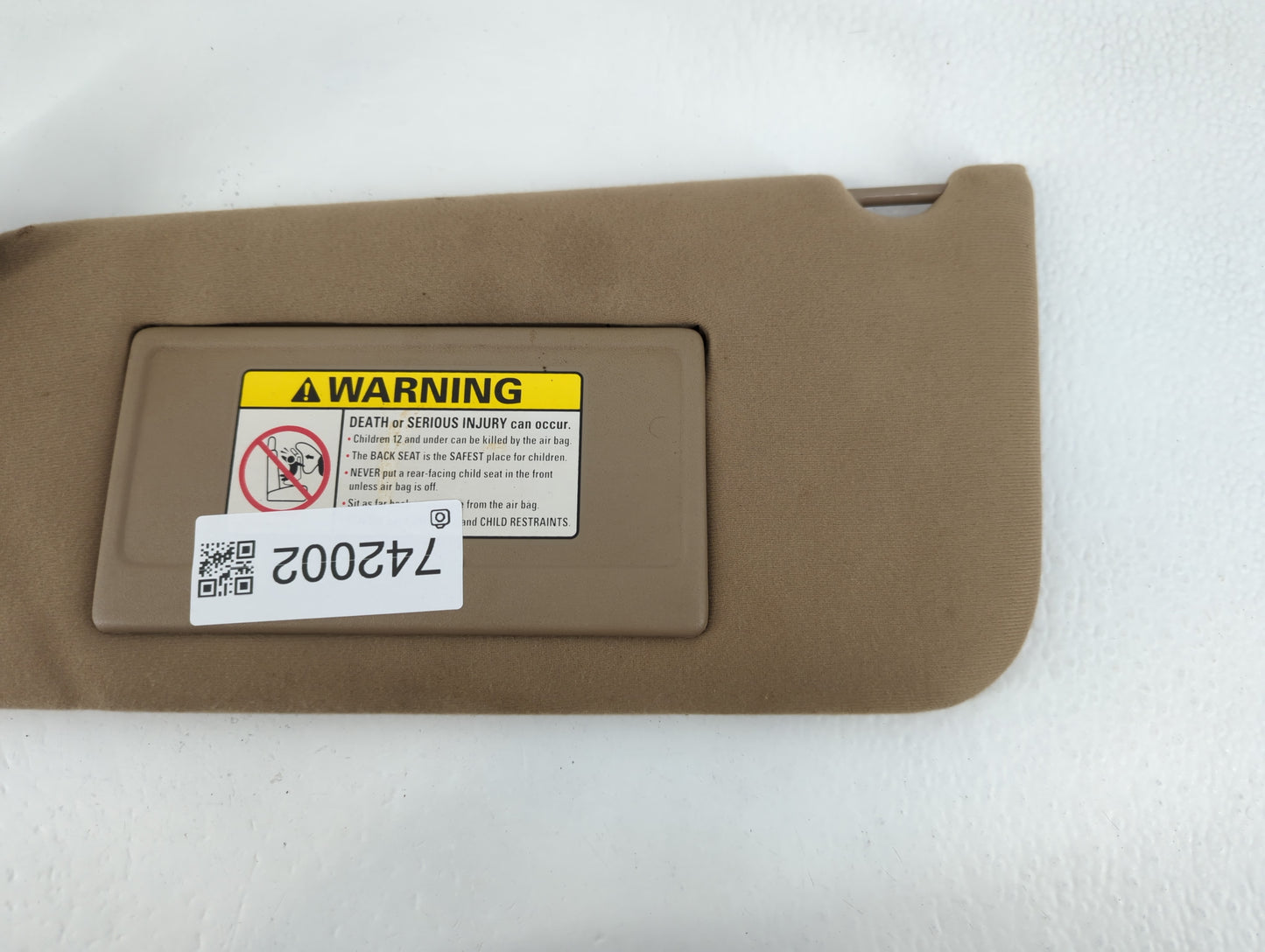 2010-2014 Subaru Legacy Sun Visor Shade Replacement Passenger Right Mirror Fits Fits 2010 2011 2012 2013 2014 OEM Used Auto Parts - Oemusedautoparts1.com