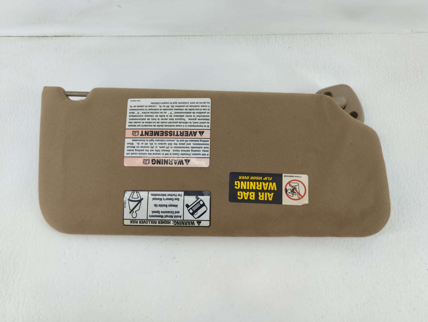 2010-2014 Subaru Legacy Sun Visor Shade Replacement Passenger Right Mirror Fits Fits 2010 2011 2012 2013 2014 OEM Used Auto Parts - Oemusedautoparts1.com