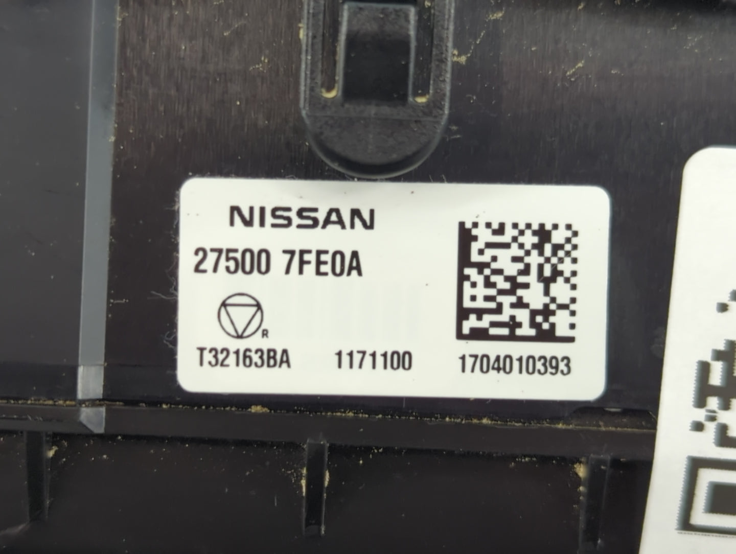 2017-2022 Nissan Rogue Climate Control Module Temperature AC/Heater Replacement P/N:T32163BA 27500 7FE0A Fits OEM Used Auto Parts - Oemusedautoparts1.com