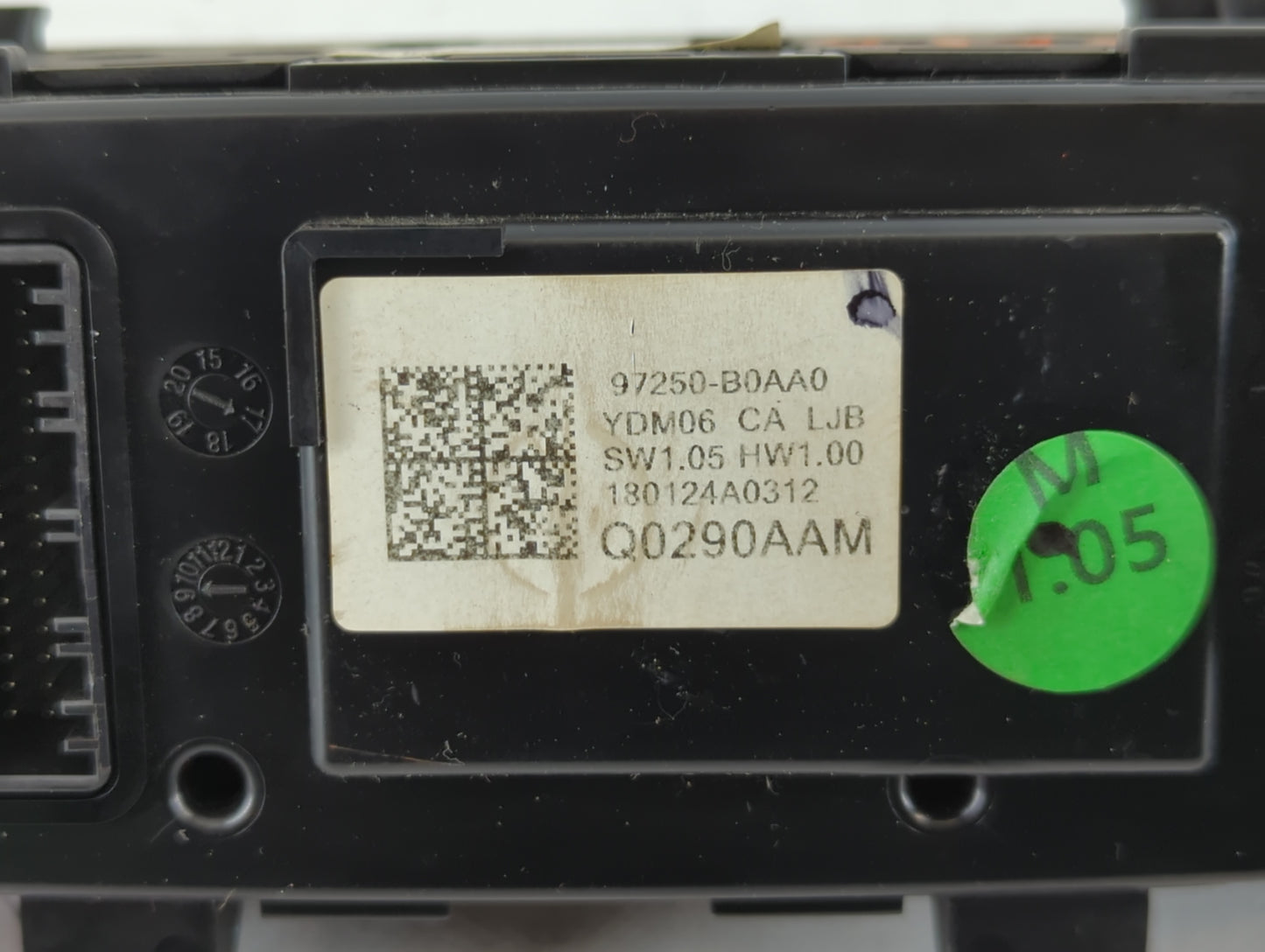 2017-2018 Kia Forte Climate Control Module Temperature AC/Heater Replacement P/N:Q0290AAM 97250-B0AA0 Fits Fits 2017 2018 OEM Used Auto Parts - Oemusedautoparts1.com