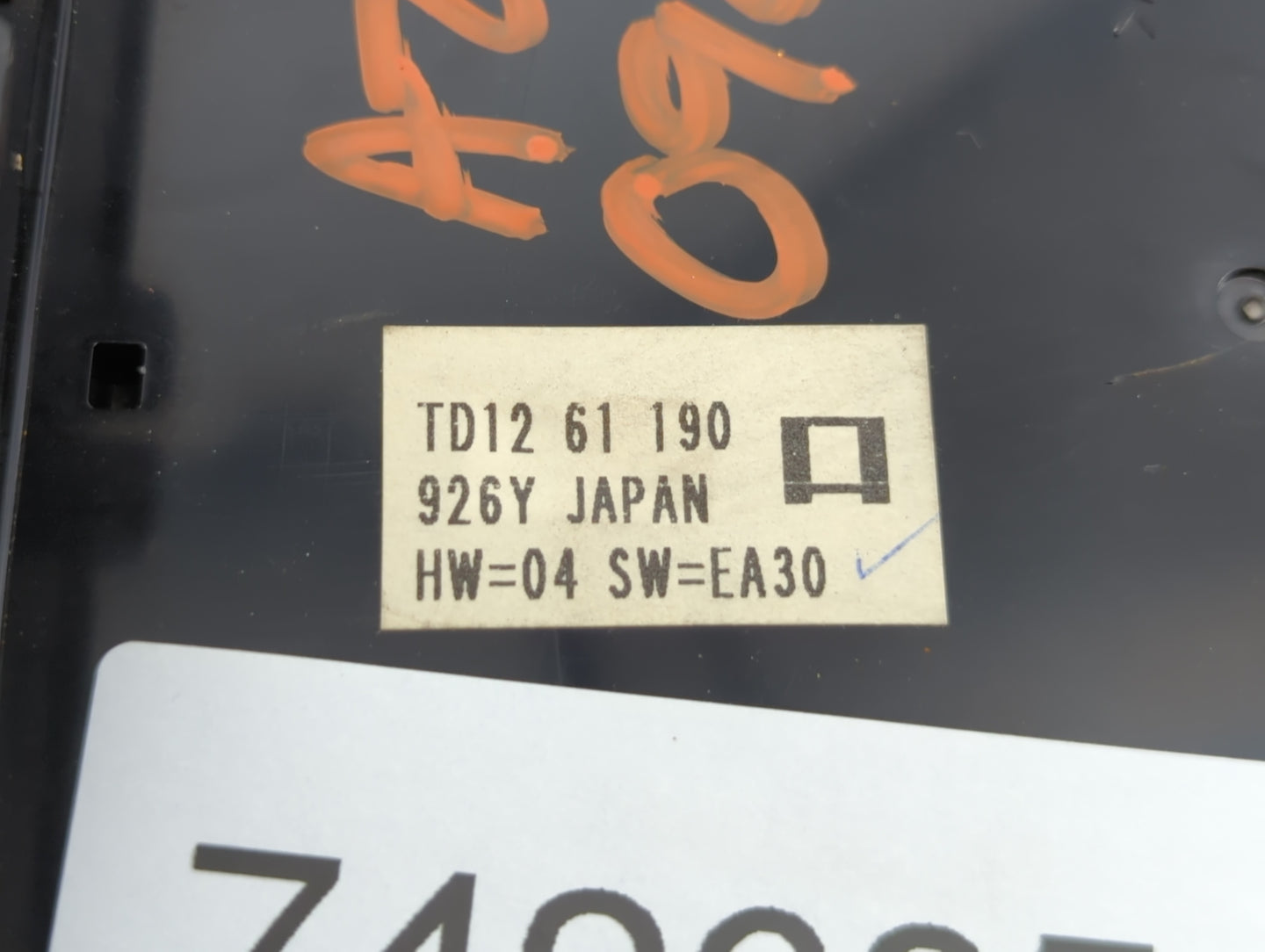 2009 Mazda Cx-9 Climate Control Module Temperature AC/Heater Replacement P/N:TD12 61 190 Fits OEM Used Auto Parts - Oemusedautoparts1.com