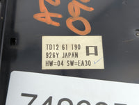2009 Mazda Cx-9 Climate Control Module Temperature AC/Heater Replacement P/N:TD12 61 190 Fits OEM Used Auto Parts - Oemusedautoparts1.com