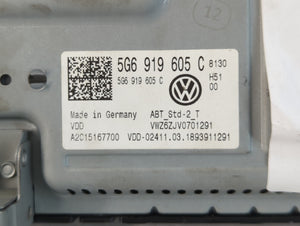 2018-2020 Volkswagen Tiguan Radio AM FM Cd Player Receiver Replacement P/N:5G6 919 605 C Fits Fits 2018 2019 2020 OEM Used Auto Parts