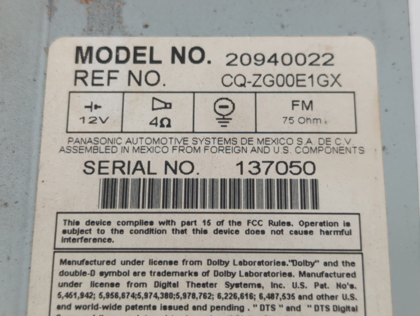 2011 Buick Enclave Throttle Body P/N:20940022 Fits OEM Used Auto Parts - Oemusedautoparts1.com