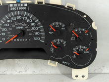 2006 Chevrolet Trailblazer Instrument Cluster Speedometer Gauges P/N:15140620 Fits OEM Used Auto Parts