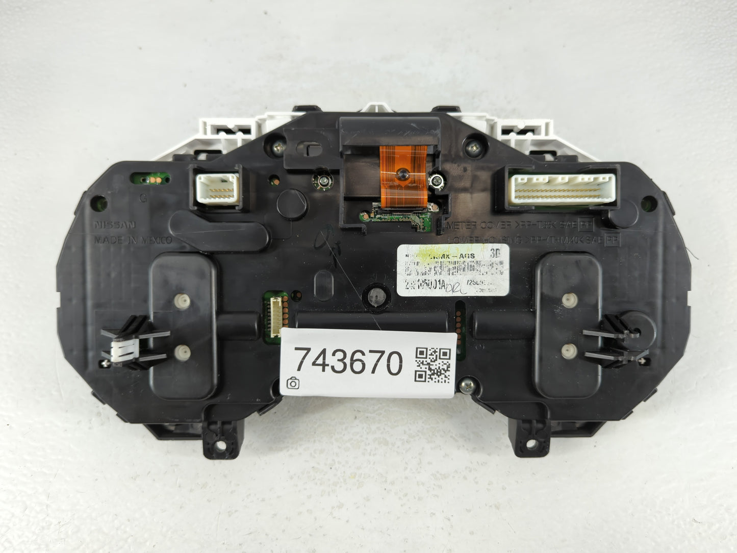 2017-2019 Nissan Sentra Instrument Cluster Speedometer Gauges P/N:248105UD1A Fits Fits 2017 2018 2019 OEM Used Auto Parts - Oemusedautoparts1.com