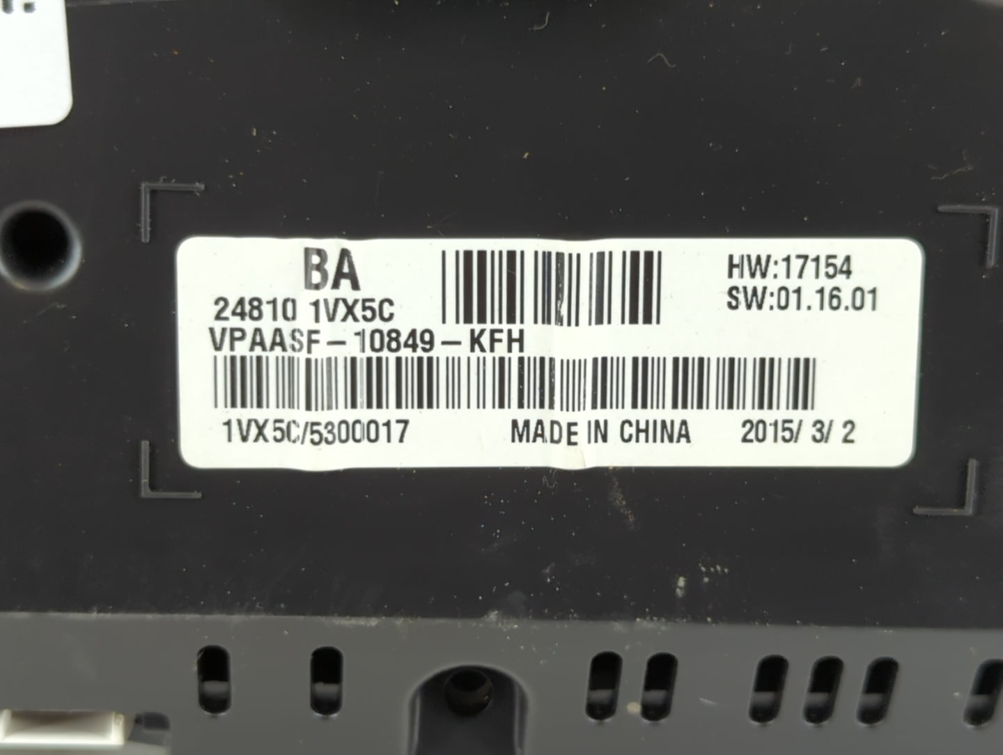 2012-2015 Nissan Rogue Instrument Cluster Speedometer Gauges P/N:VPAASF-10849-KFH 24810 1VX5C Fits Fits 2012 2013 2014 2015 OEM Used Auto Parts - Oemusedautoparts1.com