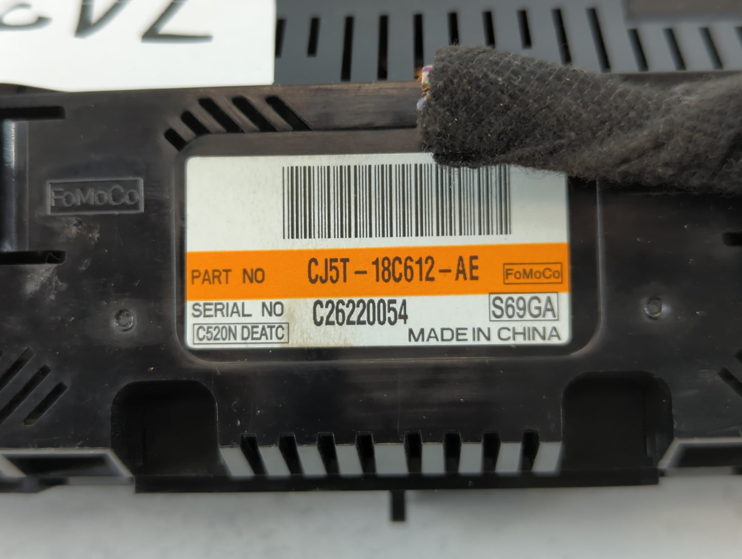 2013 Ford Escape Climate Control Module Temperature AC/Heater Replacement P/N:C26220054 CJ5T-18C612-AE Fits OEM Used Auto Parts - Oemusedautoparts1.com