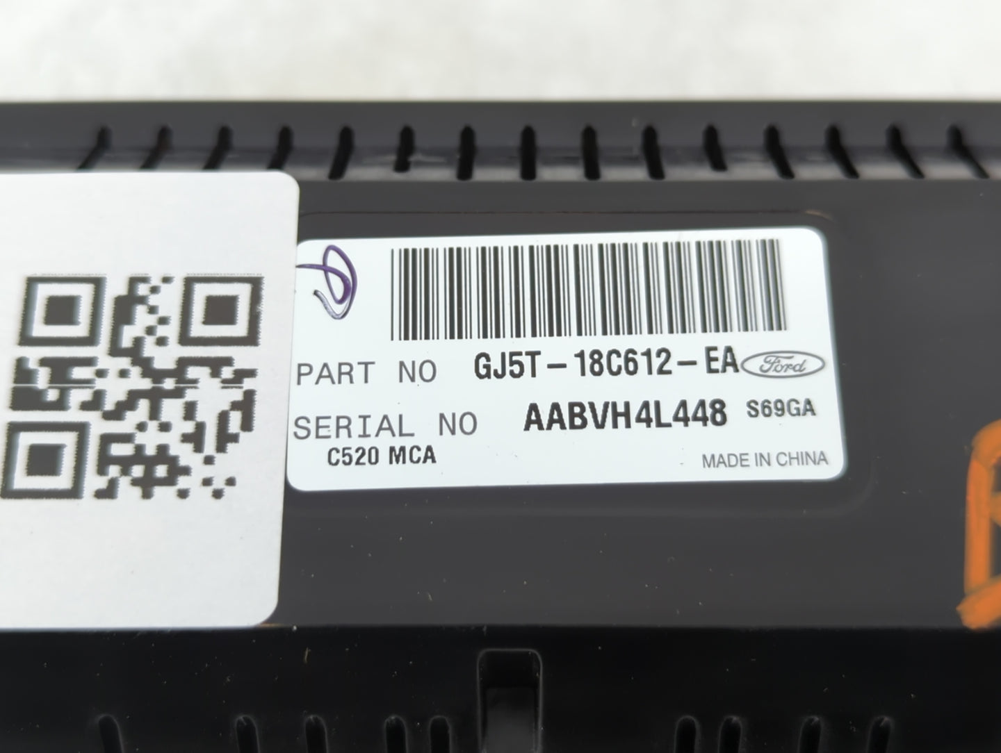 2017 Ford Escape Climate Control Module Temperature AC/Heater Replacement P/N:GJ5T-18C612-EA Fits OEM Used Auto Parts - Oemusedautoparts1.com