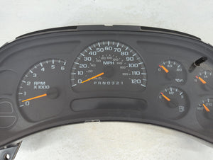 2006-2007 Chevrolet Silverado 1500 Instrument Cluster Speedometer Gauges P/N:15105687 28006142 Fits Fits 2006 2007 OEM Used Auto Parts