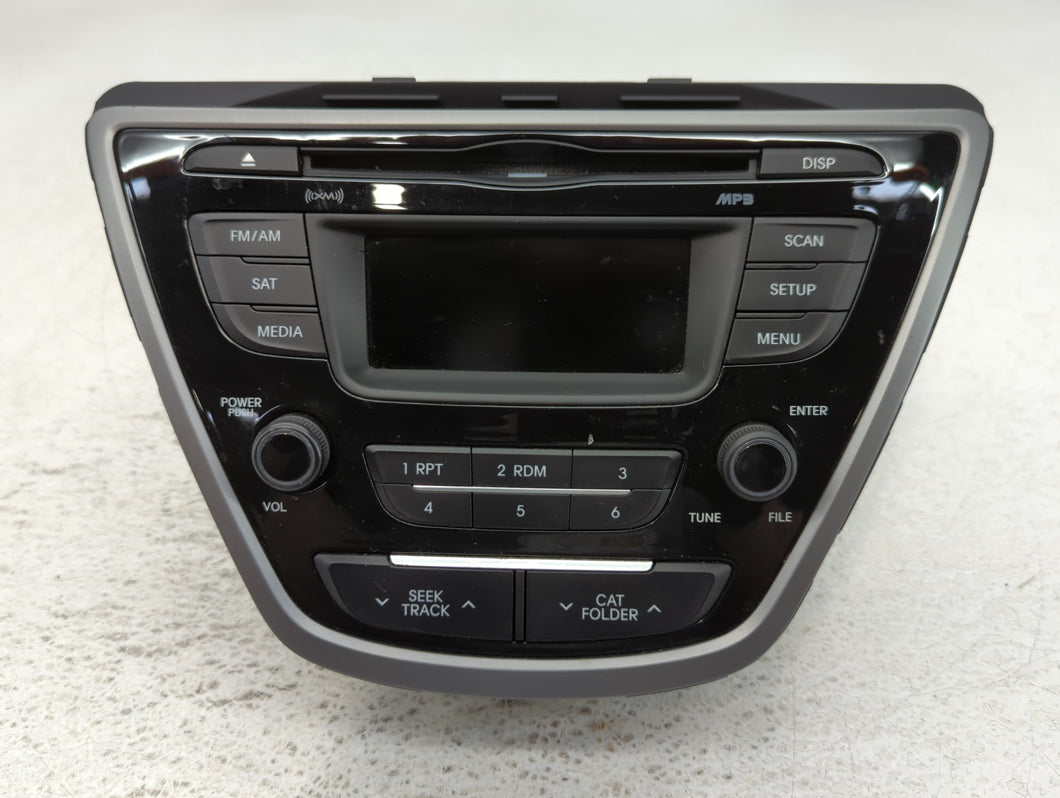 2014-2016 Hyundai Elantra Radio AM FM Cd Player Receiver Replacement P/N:96170-3X156GU Fits Fits 2014 2015 2016 OEM Used Auto Parts