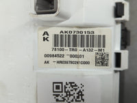 2012-2015 Honda Civic Instrument Cluster Speedometer Gauges P/N:78100-TR0-A132-M1 Fits Fits 2012 2013 2014 2015 OEM Used Auto Parts - Oemusedautoparts1.com