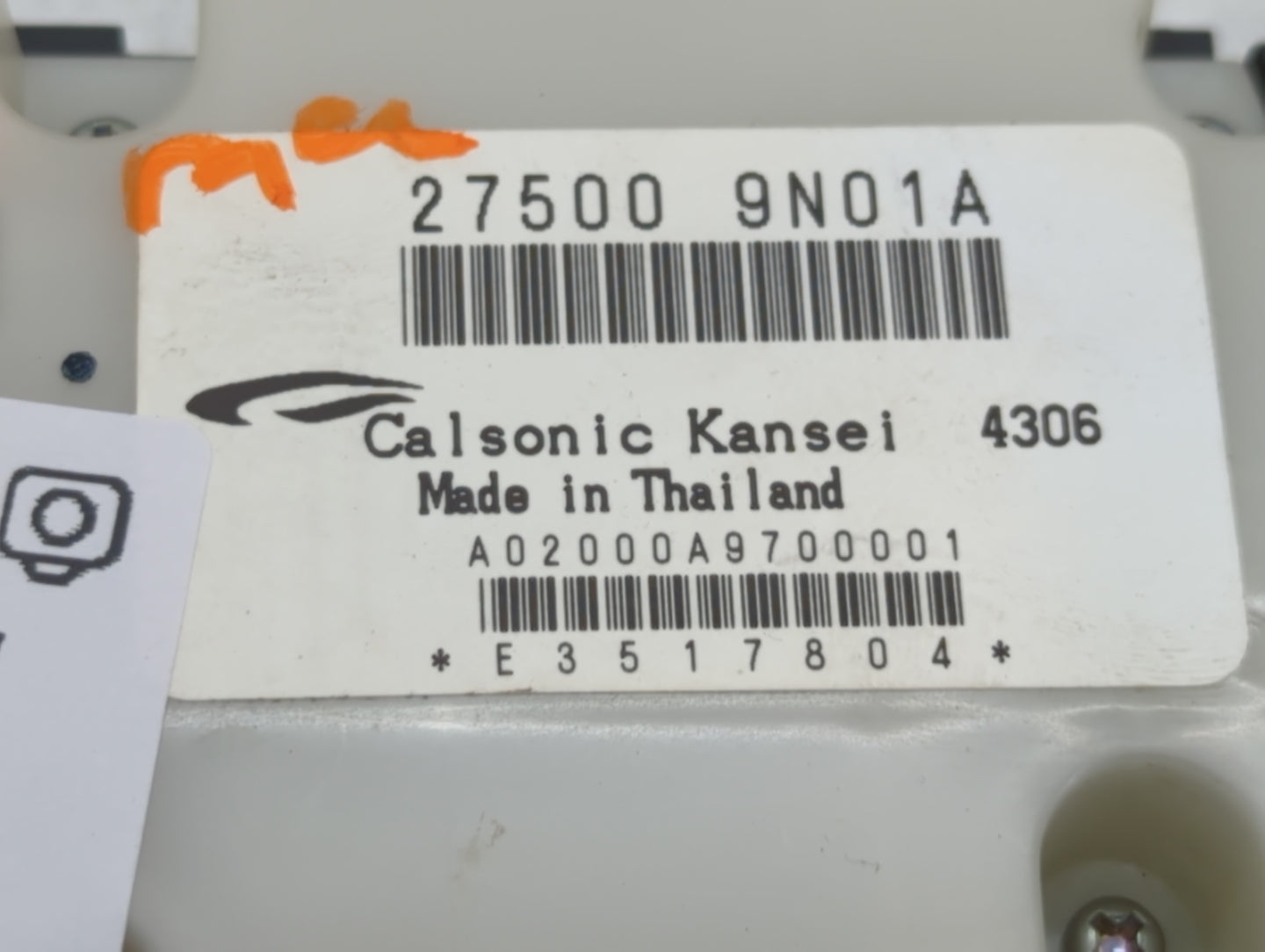 2009-2014 Nissan Maxima Climate Control Module Temperature AC/Heater Replacement P/N:27500 9N01A Fits OEM Used Auto Parts - Oemusedautoparts1.com