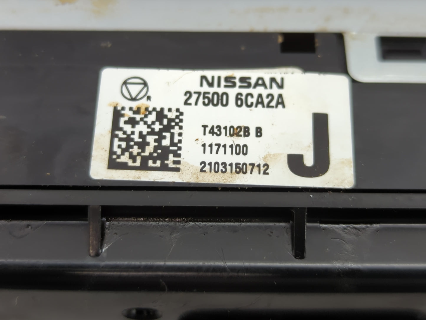2019-2022 Nissan Altima Climate Control Module Temperature AC/Heater Replacement P/N:27500 6CA2A Fits Fits 2019 2020 2021 2022 OEM Used Auto Parts - Oemusedautoparts1.com