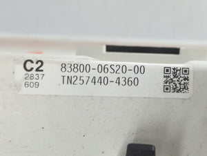 2007-2009 Toyota Camry Instrument Cluster Speedometer Gauges P/N:TN257440-4360 83800-06S20-00 Fits Fits 2007 2008 2009 OEM Used Auto Parts