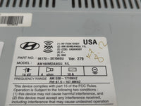 2014-2016 Hyundai Elantra Radio AM FM Cd Player Receiver Replacement P/N:96170-3X156GU Fits Fits 2014 2015 2016 OEM Used Auto Parts - Oemusedautoparts1.com