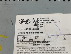 2012-2015 Hyundai Sonata Radio AM FM Cd Player Receiver Replacement P/N:96180-3Q600 Fits Fits 2012 2013 2014 2015 OEM Used Auto Parts