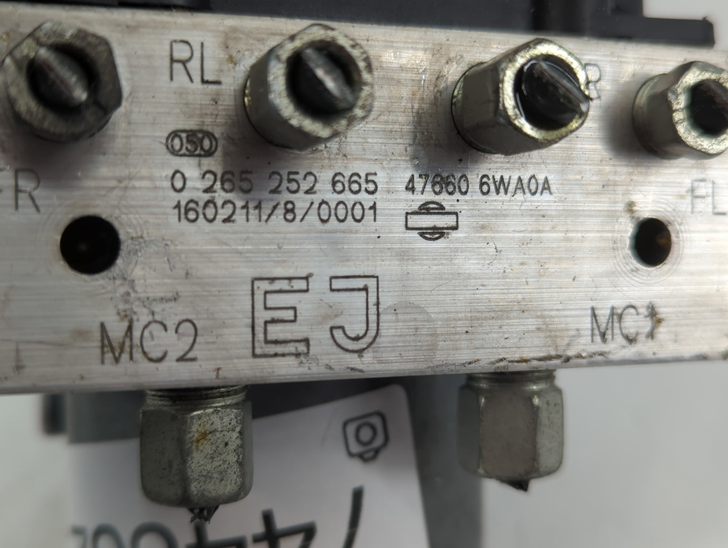 2016-2017 Infiniti Qx50 ABS Pump Control Module Replacement P/N:47660 6WA0A 0 265 252 665 Fits Fits 2016 2017 OEM Used Auto Parts - Oemusedautoparts1.com