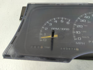 1999 Chevrolet C1500 Instrument Cluster Speedometer Gauges P/N:16176841 Fits Fits 1995 1996 1997 1998 2000 OEM Used Auto Parts