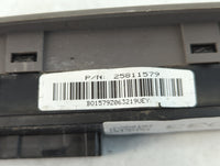 2006-2007 Buick Rainier Master Power Window Switch Replacement Driver Side Left P/N:25811579 Fits Fits 2006 2007 OEM Used Auto Parts - Oemusedautoparts1.com