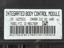 1998-1999 Chevrolet Camaro PCM Engine Control Computer ECU ECM PCU OEM P/N:16255931 Fits Fits 1998 1999 2004 2005 2006 OEM Used Auto Parts