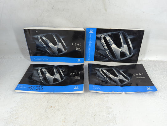 2007 Honda Civic Owners Manual Book Guide OEM Used Auto Parts - Oemusedautoparts1.com