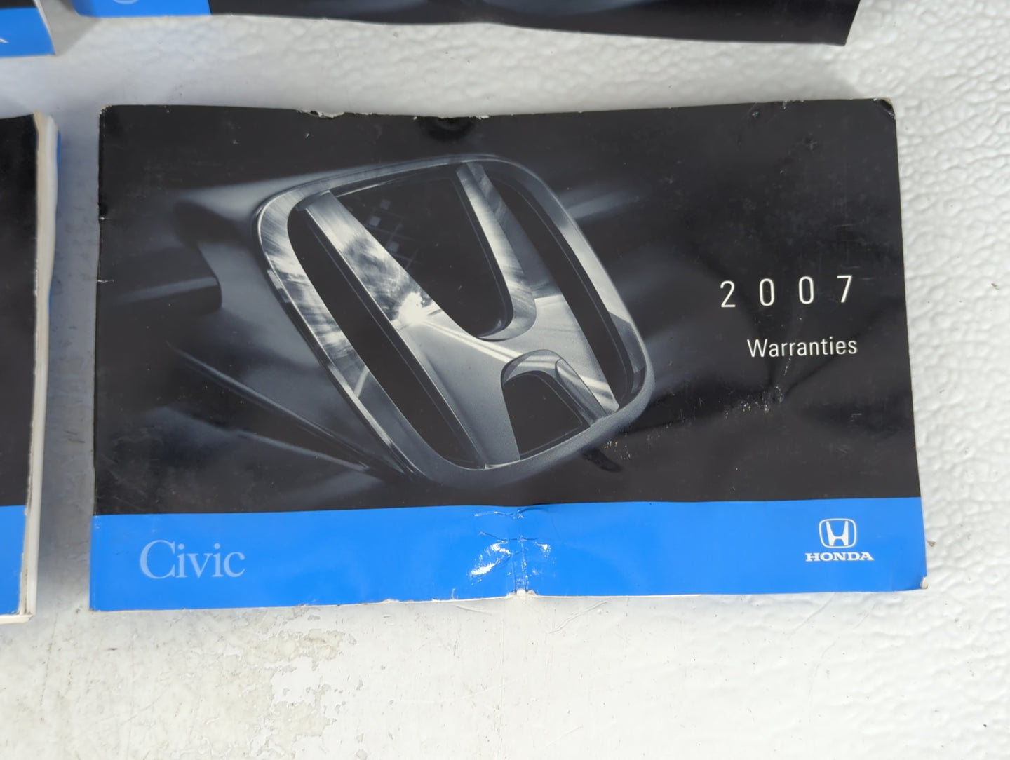 2007 Honda Civic Owners Manual Book Guide OEM Used Auto Parts - Oemusedautoparts1.com