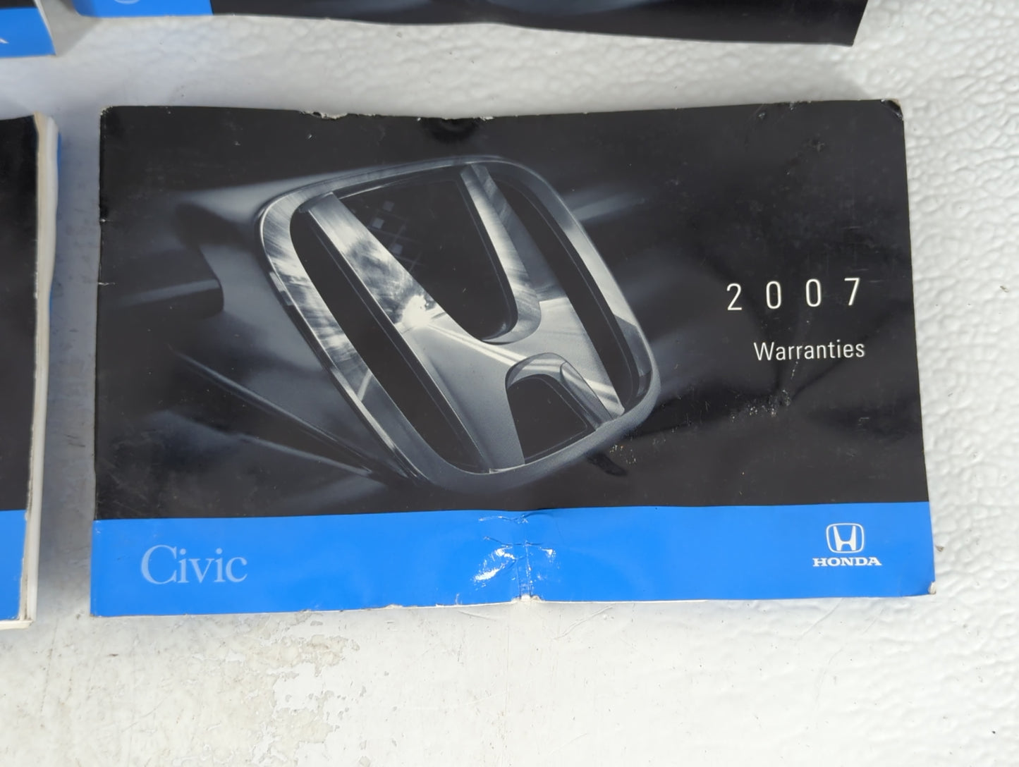 2007 Honda Civic Owners Manual Book Guide OEM Used Auto Parts - Oemusedautoparts1.com