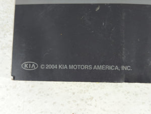 2004 Kia Sedona Owners Manual Book Guide P/N:UV 050 PS 013 OEM Used Auto Parts