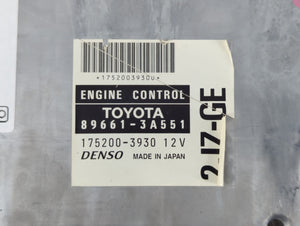 1999 Lexus Gs300 PCM Engine Control Computer ECU ECM PCU OEM P/N:89661-3A551 Fits OEM Used Auto Parts