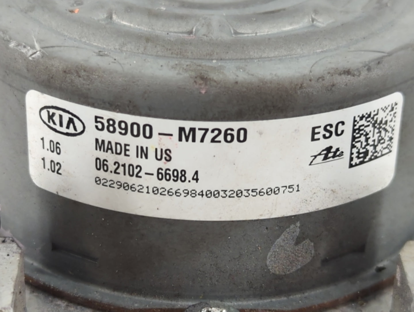 2019-2021 Kia Forte ABS Pump Control Module Replacement P/N:58900-M7260 Fits Fits 2019 2020 2021 OEM Used Auto Parts - Oemusedautoparts1.com