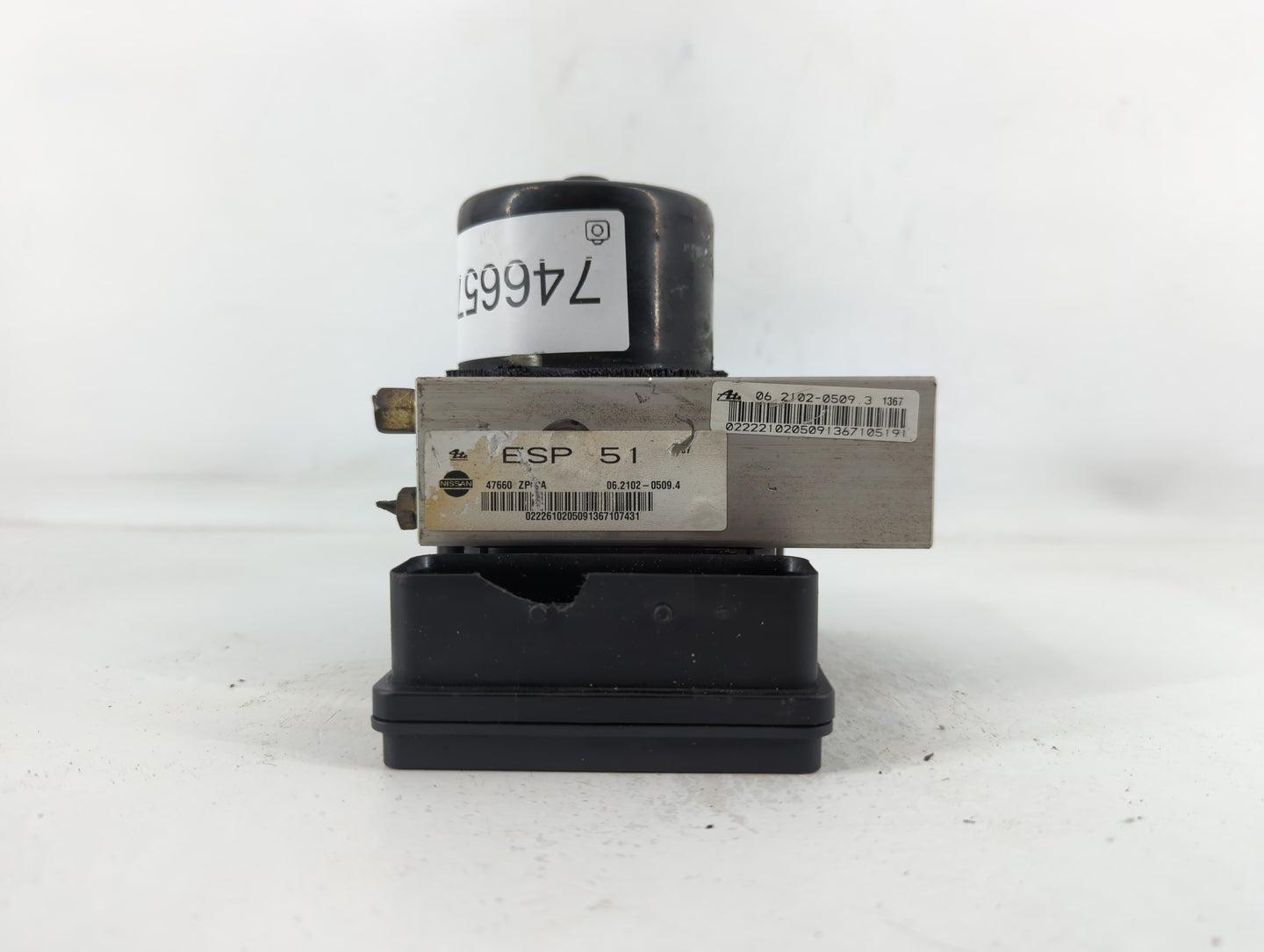 2006-2007 Nissan Xterra ABS Pump Control Module Replacement P/N:0222210205091367 06 2102-0509 Fits Fits 2006 2007 OEM Used Auto Parts - Oemusedautoparts1.com