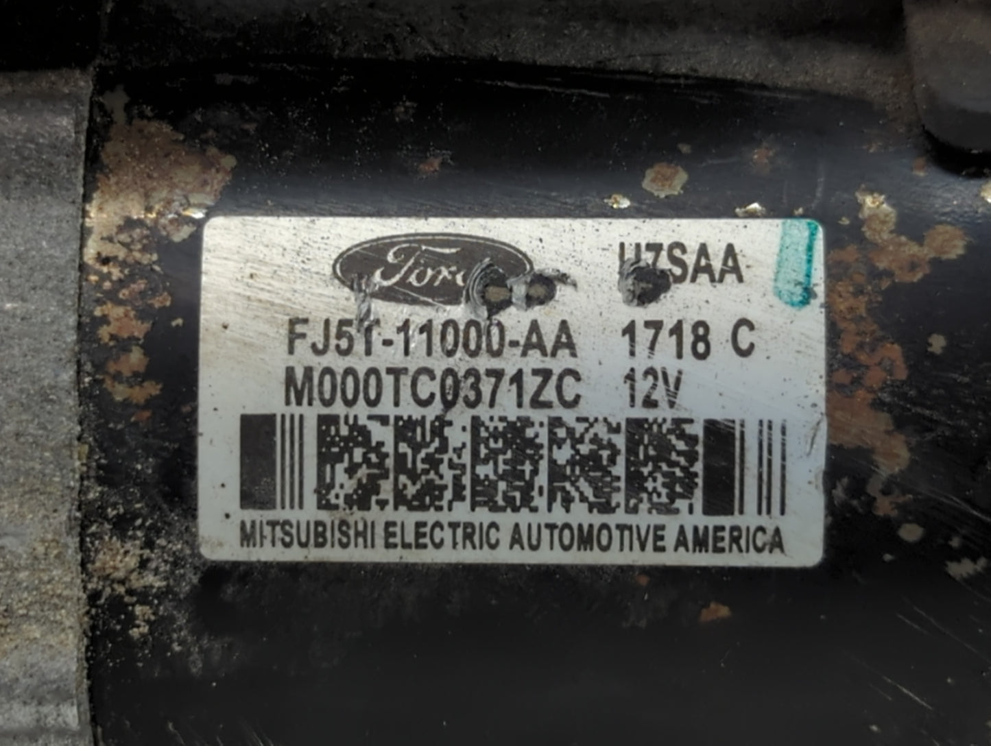 2013-2020 Ford Fusion Car Starter Motor Solenoid OEM P/N:1718C FJ5T-11000-AA Fits OEM Used Auto Parts - Oemusedautoparts1.com