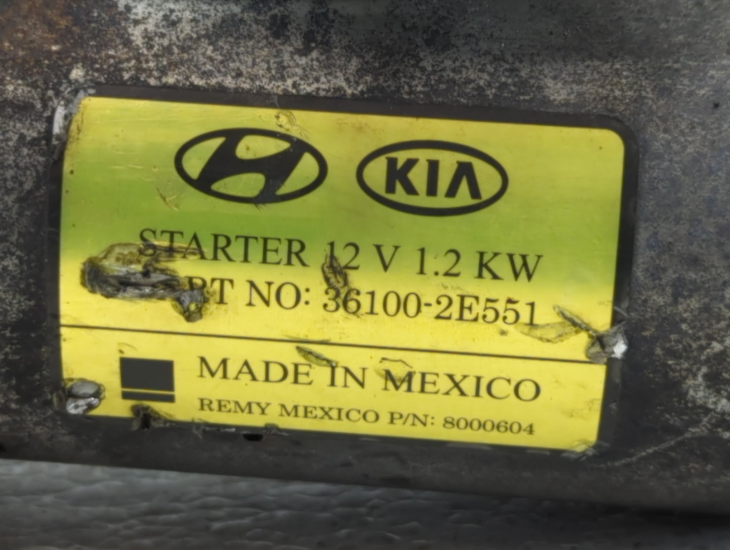 2013-2016 Ford Fusion Car Starter Motor Solenoid OEM P/N:36100-2E551 M000T39471ZC Fits Fits 2013 2014 2015 2016 OEM Used Auto Parts - Oemusedautoparts1.com