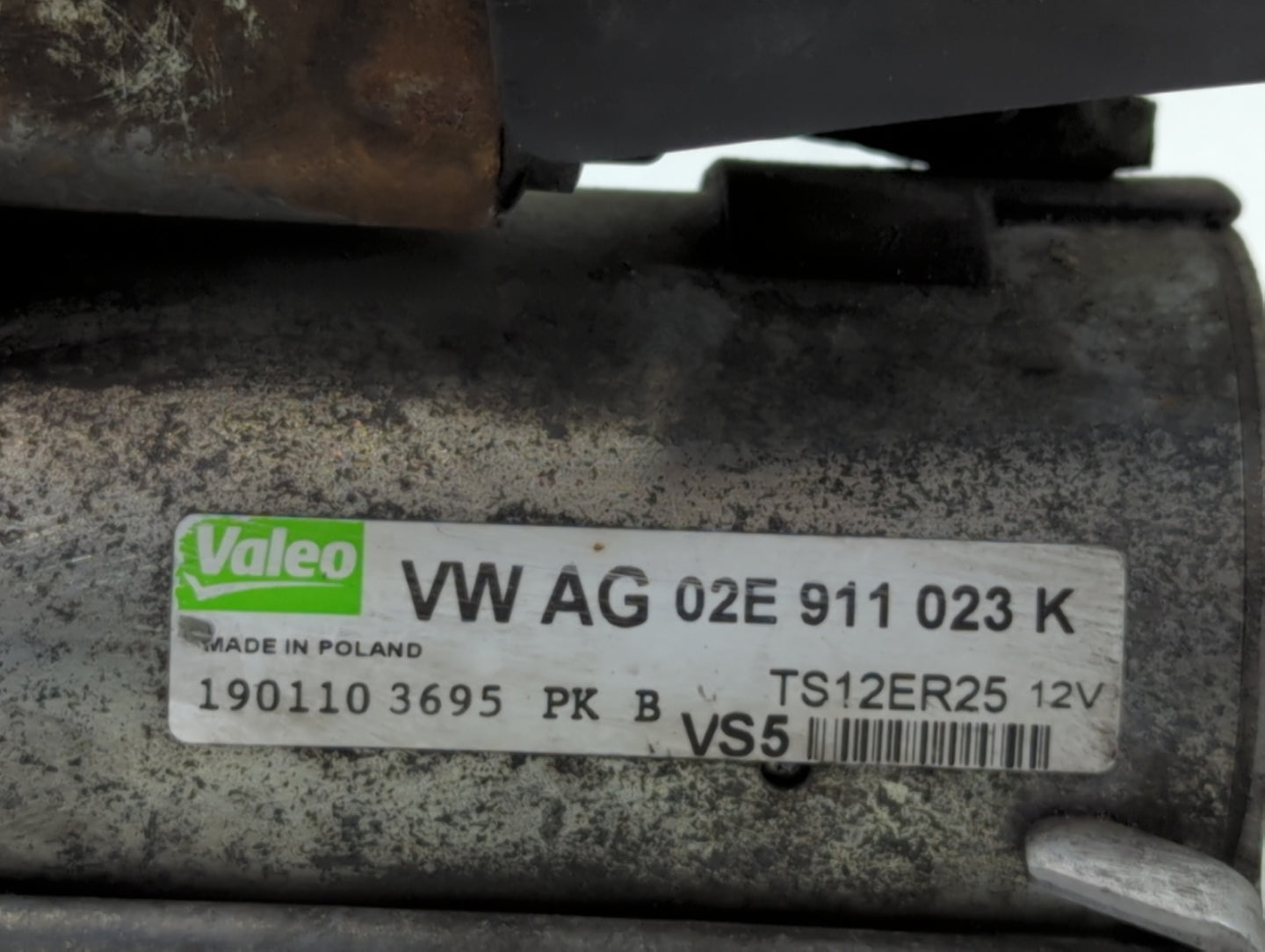 2009-2017 Volkswagen Cc Car Starter Motor Solenoid OEM P/N:190110 3695 02E 911 023 K Fits OEM Used Auto Parts - Oemusedautoparts1.com