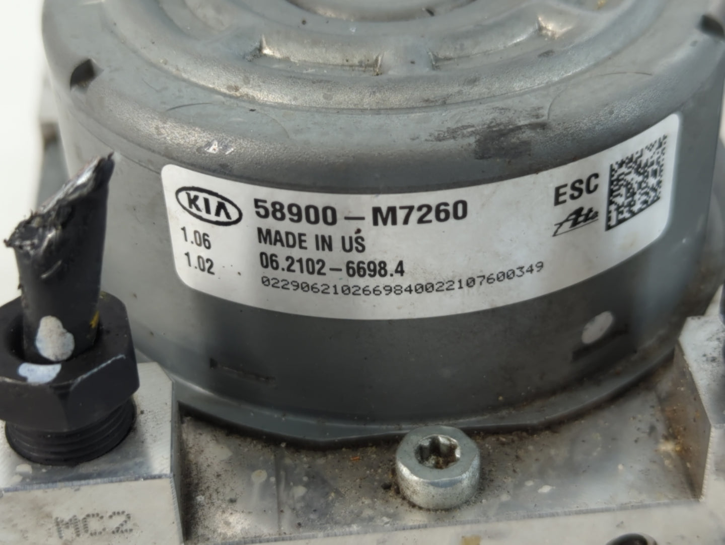 2019-2021 Kia Forte ABS Pump Control Module Replacement P/N:58900-M7260 Fits Fits 2019 2020 2021 OEM Used Auto Parts - Oemusedautoparts1.com