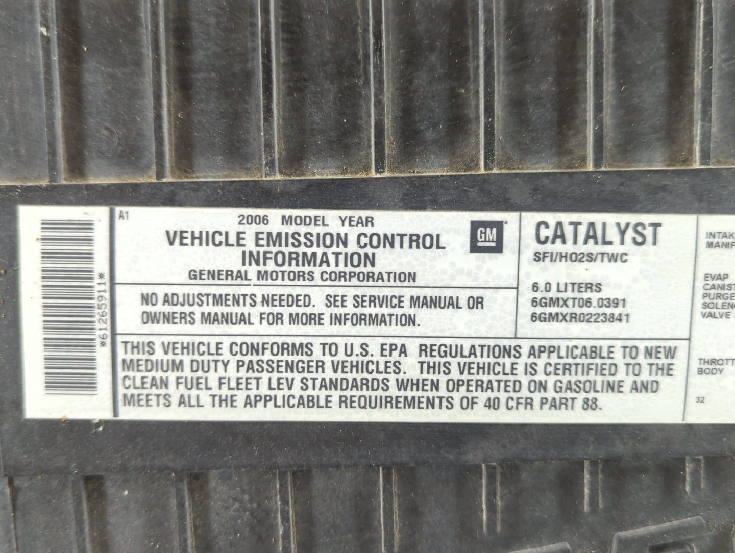 1995 Gmc 2500 Air Cleaner Intake-duct Hose Tube - Oemusedautoparts1.com