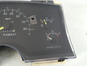 1994 Chevrolet S10 Instrument Cluster Speedometer Gauges P/N:16144733 Fits OEM Used Auto Parts