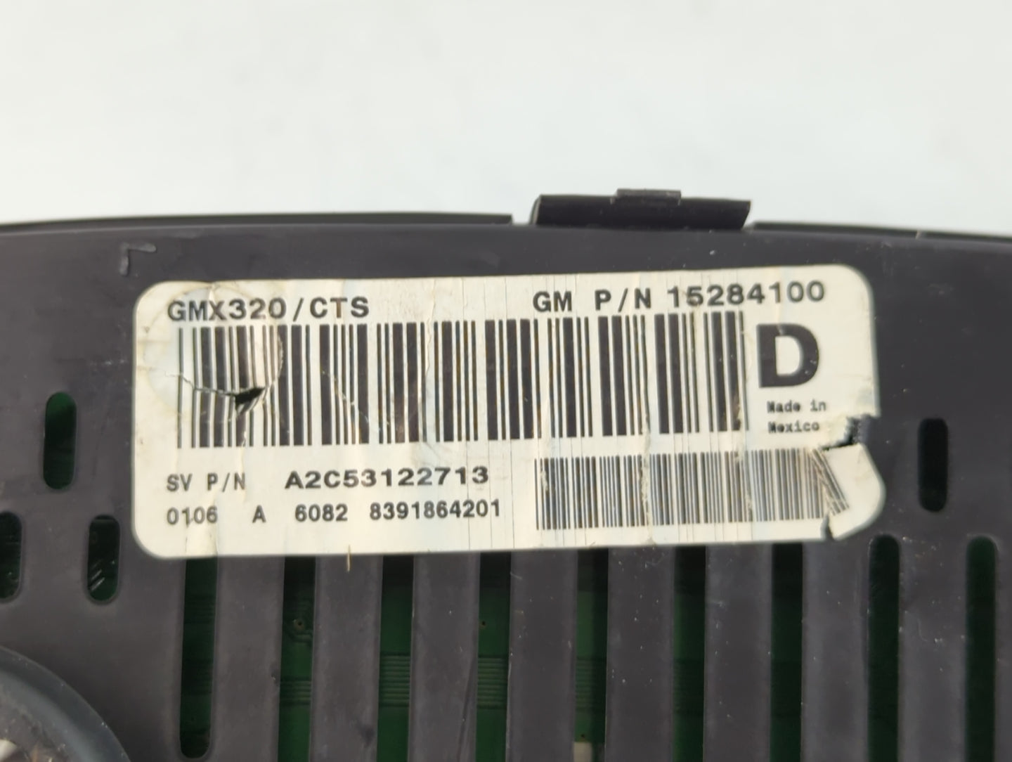 2006 Cadillac Srx Instrument Cluster Speedometer Gauges P/N:A2C53122713 Fits Fits 2007 OEM Used Auto Parts - Oemusedautoparts1.com