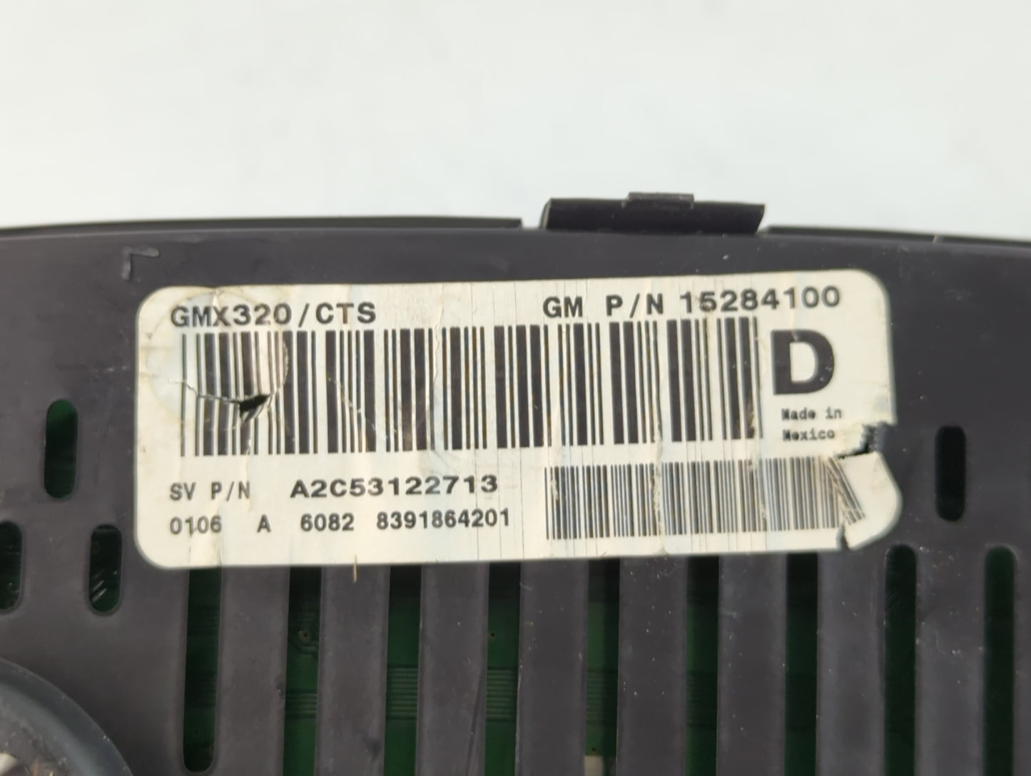 2006 Cadillac Srx Instrument Cluster Speedometer Gauges P/N:A2C53122713 Fits Fits 2007 OEM Used Auto Parts - Oemusedautoparts1.com